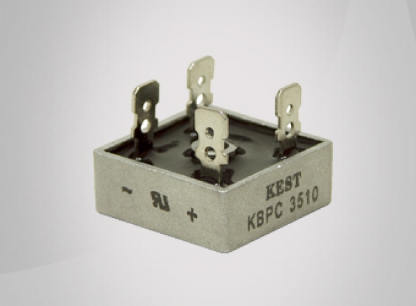 پل دیود تکفاز kbpc3510 | خرید پل دیود فلزی مربعی 35 آمپر 1000 ولت پیمان الکتریک