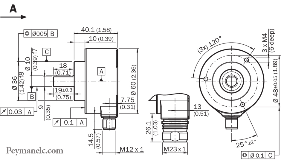 مشخصات فنی اینکودر AFM60A-S4PA262144 SICK زیک
