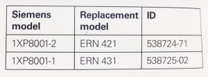 مشخصات فنی انکودر ERN 421